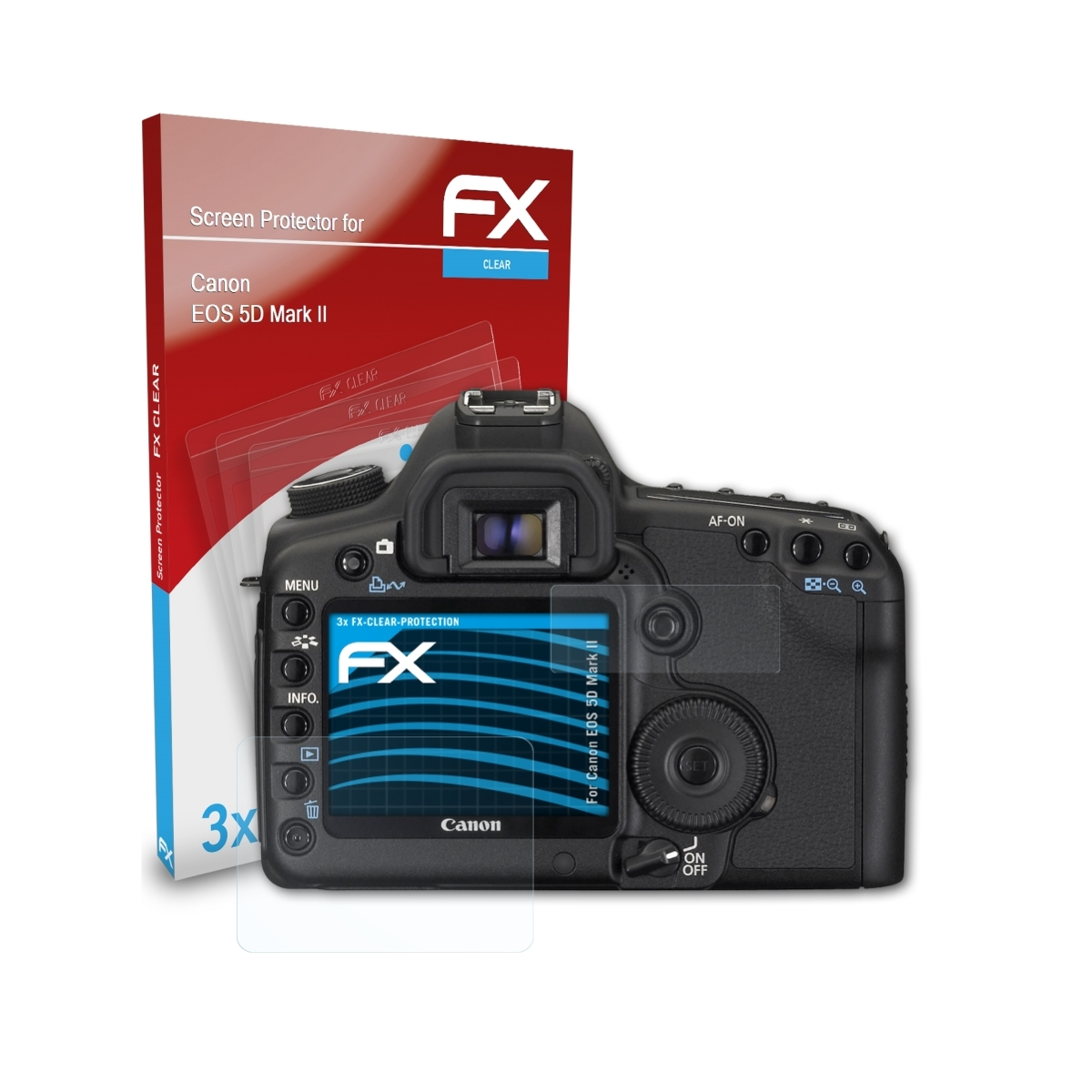 FX-Clear II) Canon 5D Mark 3x EOS ATFOLIX Displayschutz(für