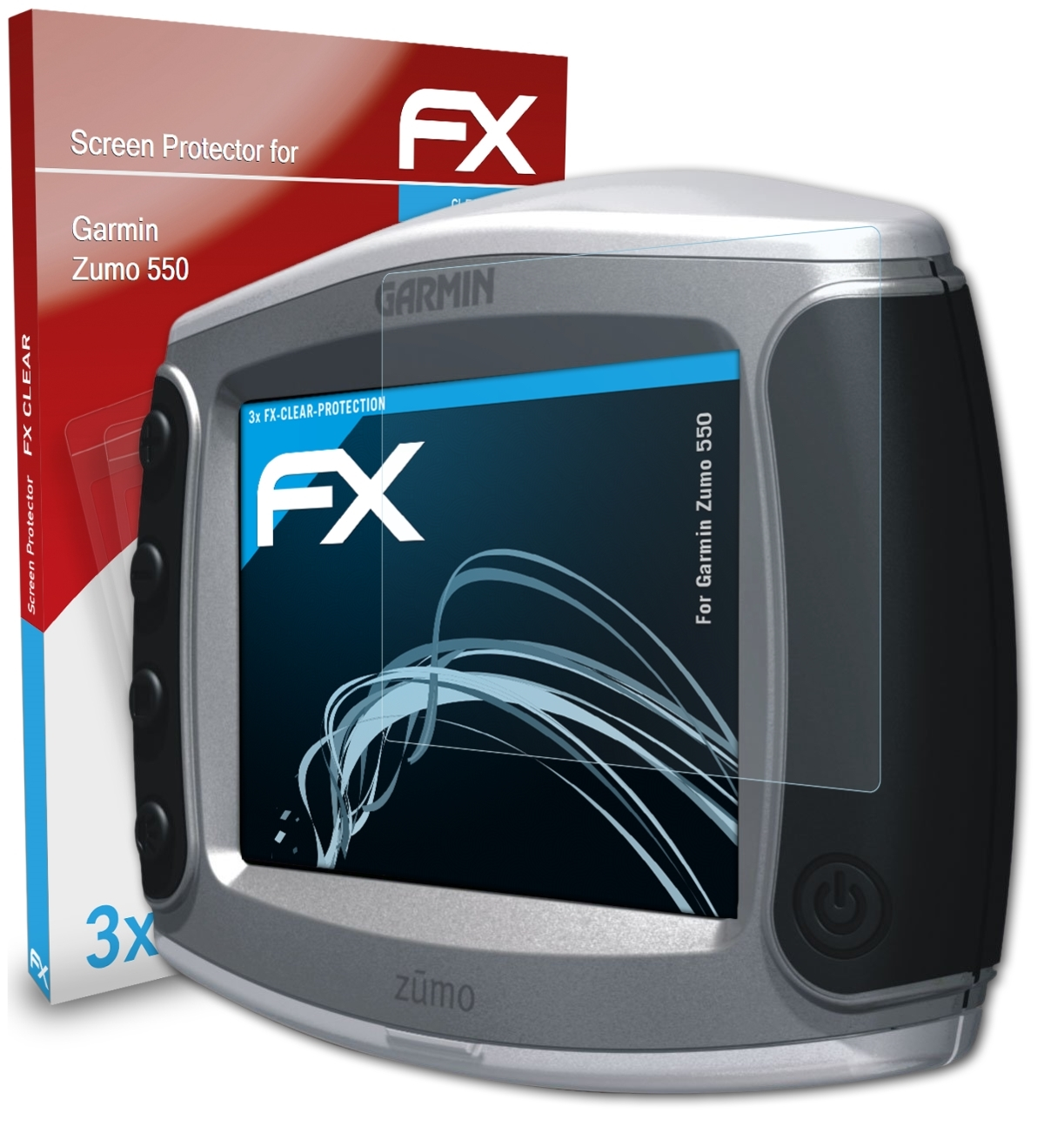 ATFOLIX Displayschutz(für FX-Clear Garmin 550) Zumo 3x