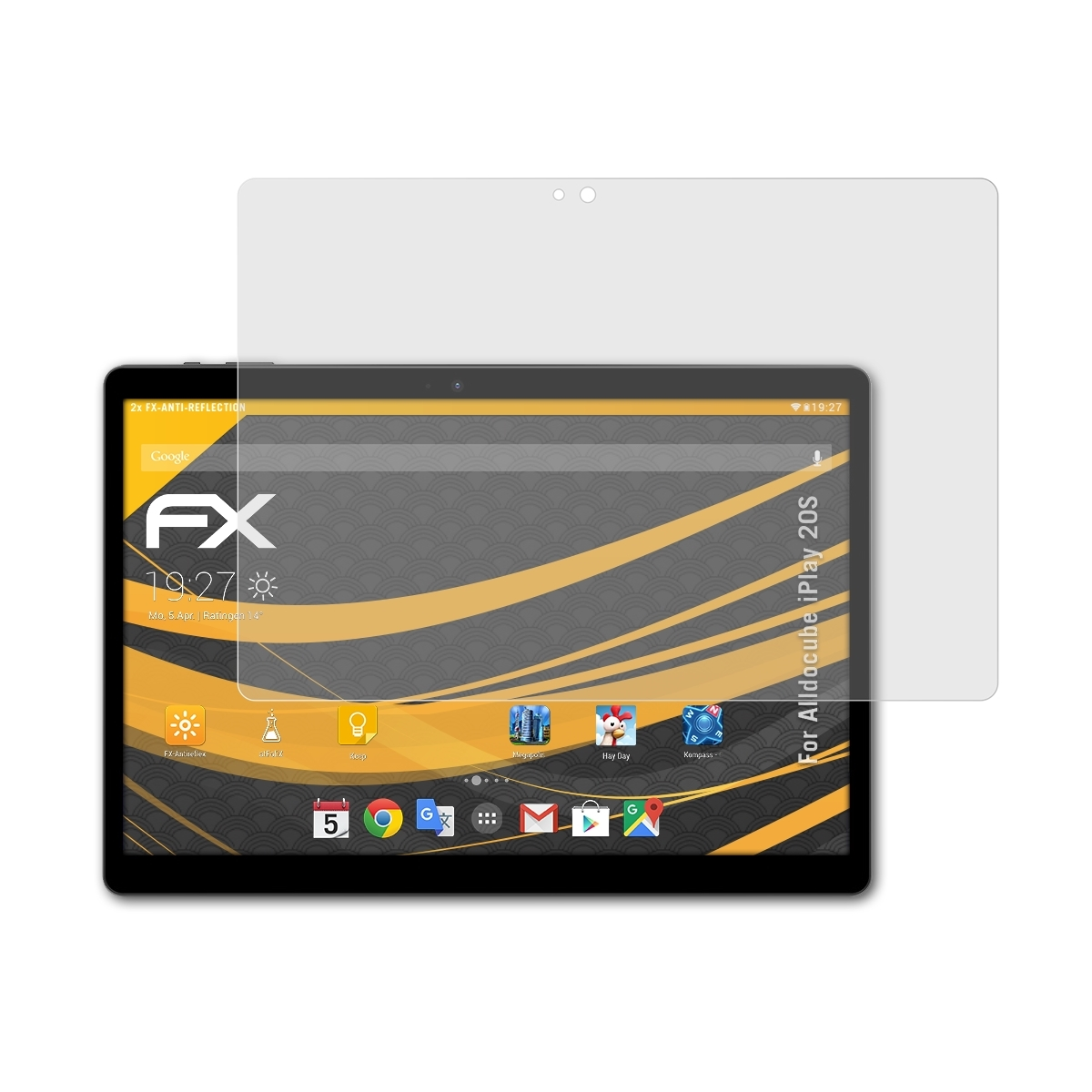 ATFOLIX 2x FX-Antireflex Displayschutz(für Alldocube iPlay 20S)