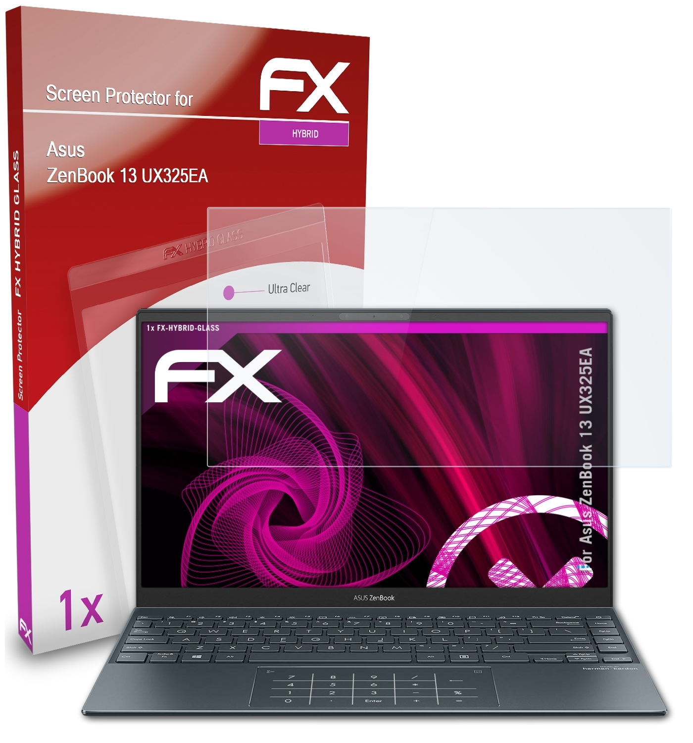 ATFOLIX FX-Hybrid-Glass 13 Asus (UX325EA)) ZenBook Schutzglas(für