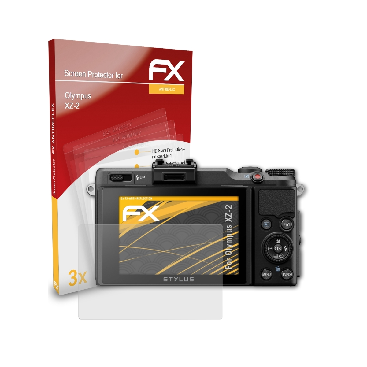 3x ATFOLIX FX-Antireflex Displayschutz(für XZ-2) Olympus