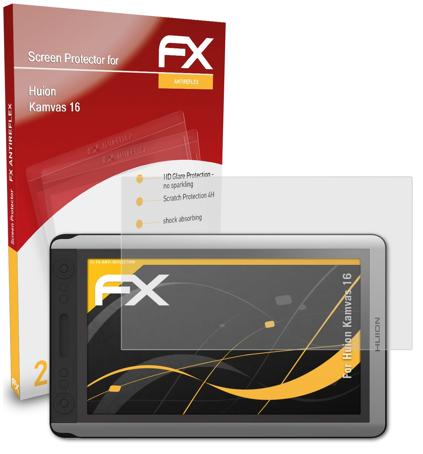 FX-Antireflex 16) Displayschutz(für Huion 2x Kamvas ATFOLIX