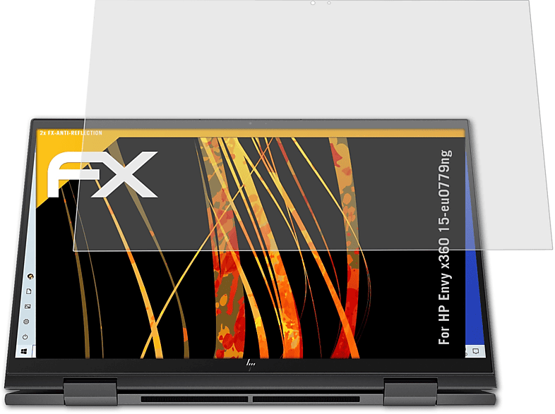 ATFOLIX 2x FX-Antireflex Displayschutz(für HP Envy x360 15-eu0779ng)
