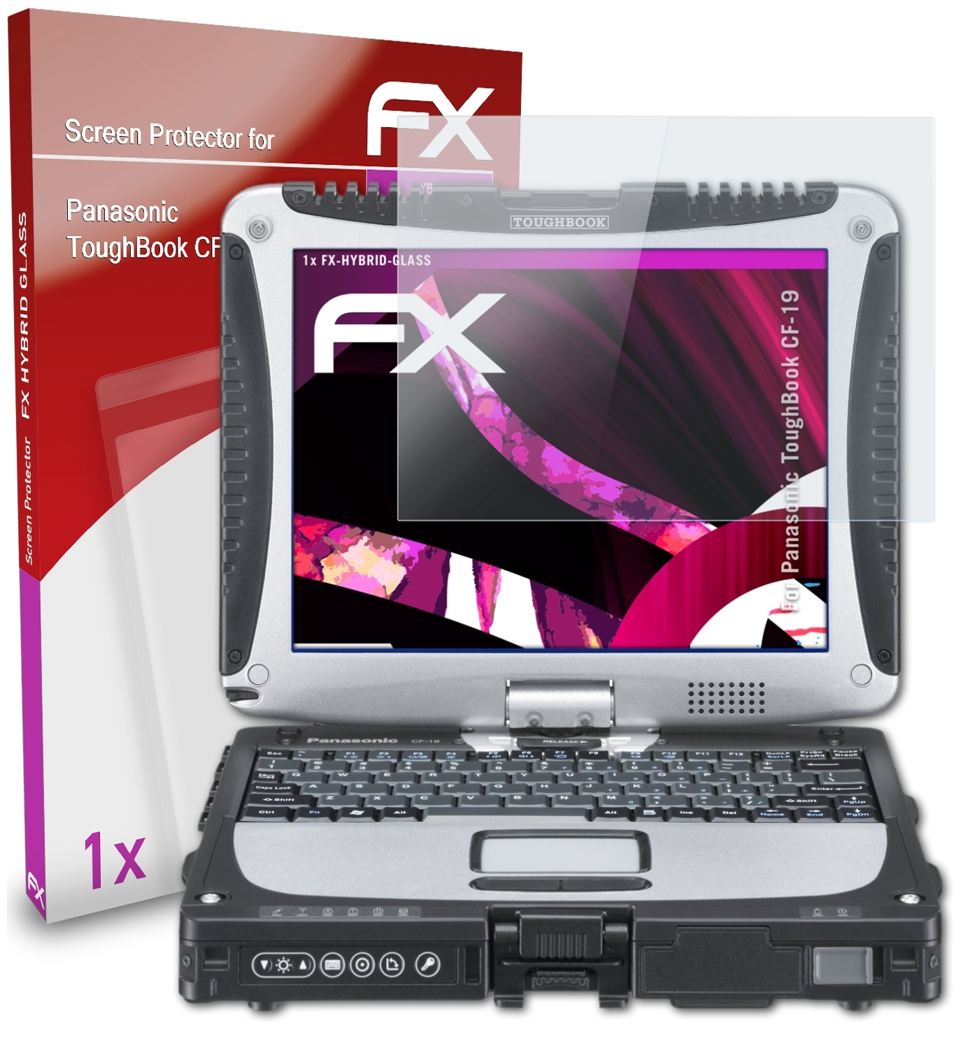 ToughBook Schutzglas(für ATFOLIX FX-Hybrid-Glass Panasonic CF-19)