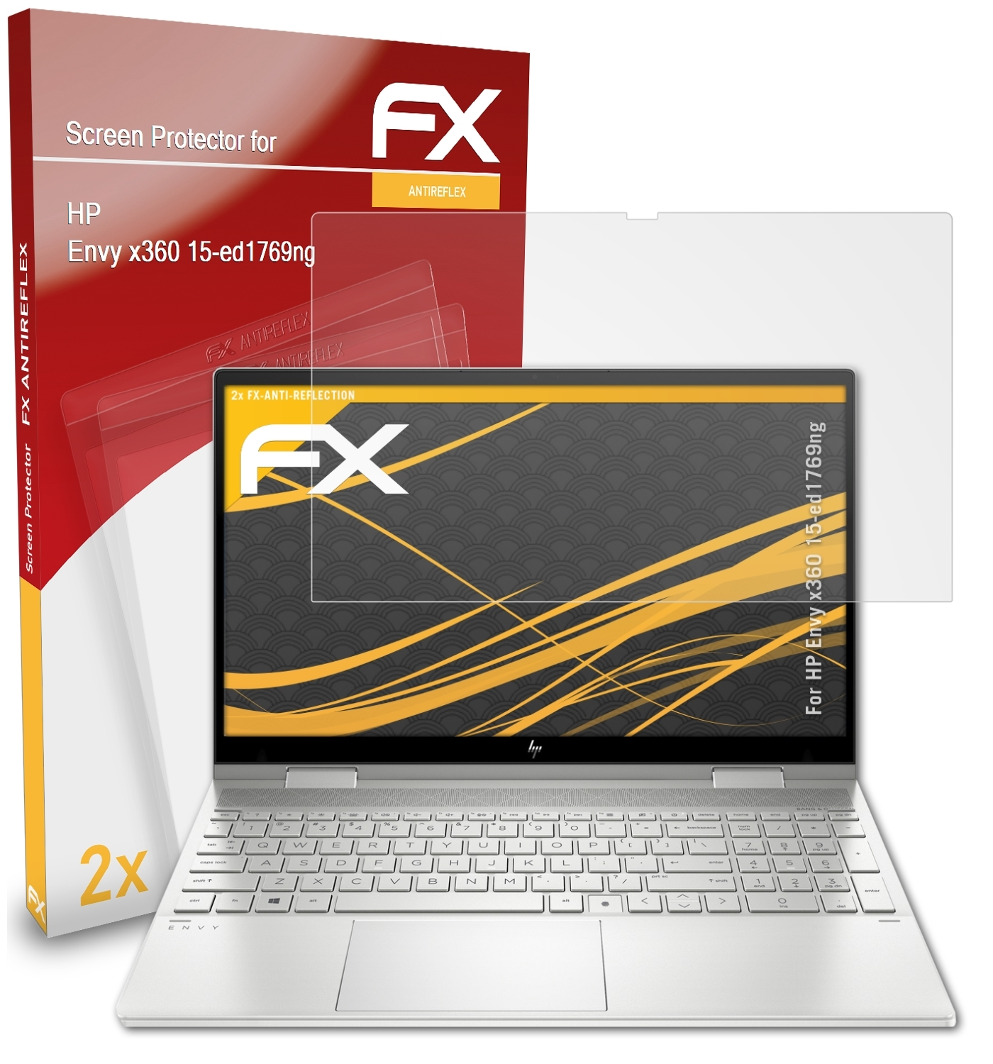 HP (15-ed1769ng)) 2x Envy Displayschutz(für FX-Antireflex ATFOLIX x360