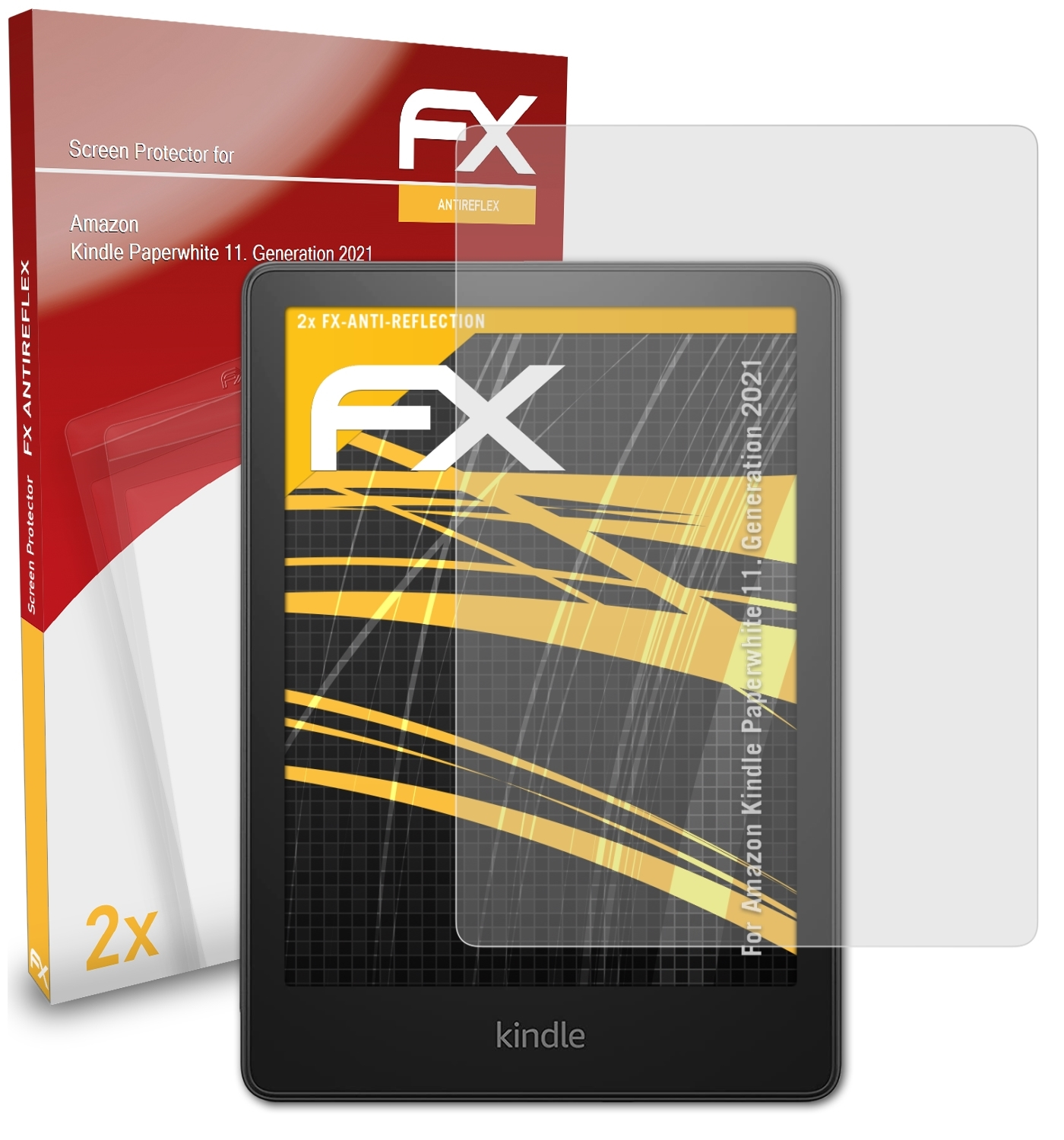 Paperwhite Amazon Generation Displayschutz(für Kindle (11. 2021)) ATFOLIX FX-Antireflex 2x
