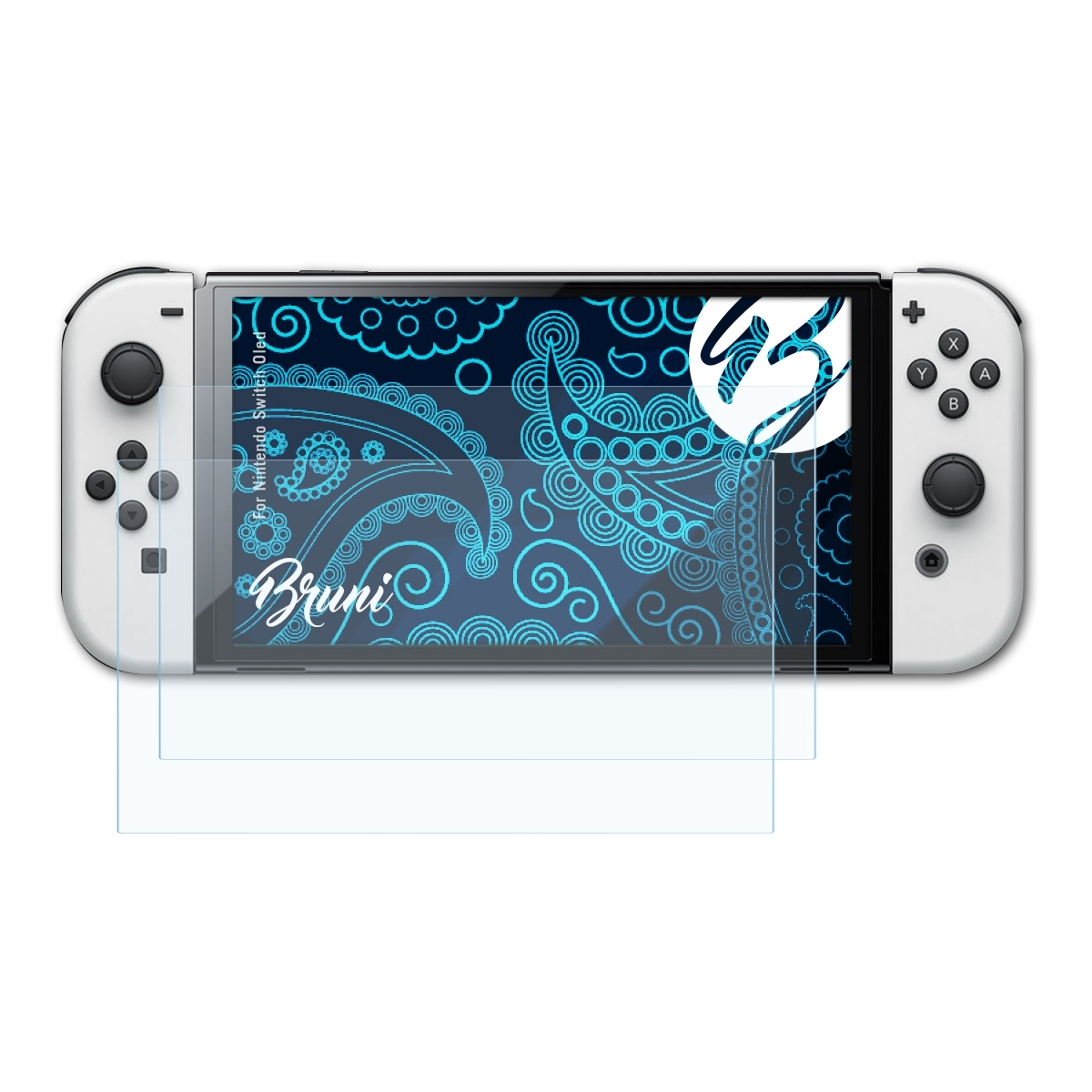 Oled) Switch 2x Basics-Clear Schutzfolie(für Nintendo BRUNI