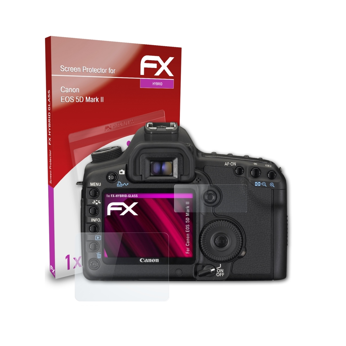 ATFOLIX FX-Hybrid-Glass Mark Schutzglas(für 5D II) Canon EOS