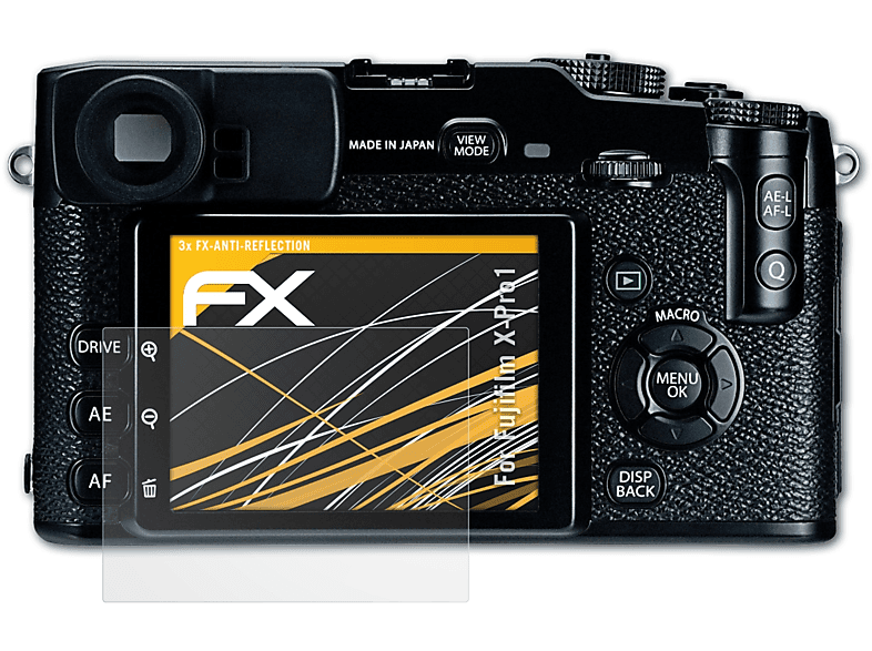 Displayschutz(für ATFOLIX FX-Antireflex Fujifilm 3x X-Pro1)