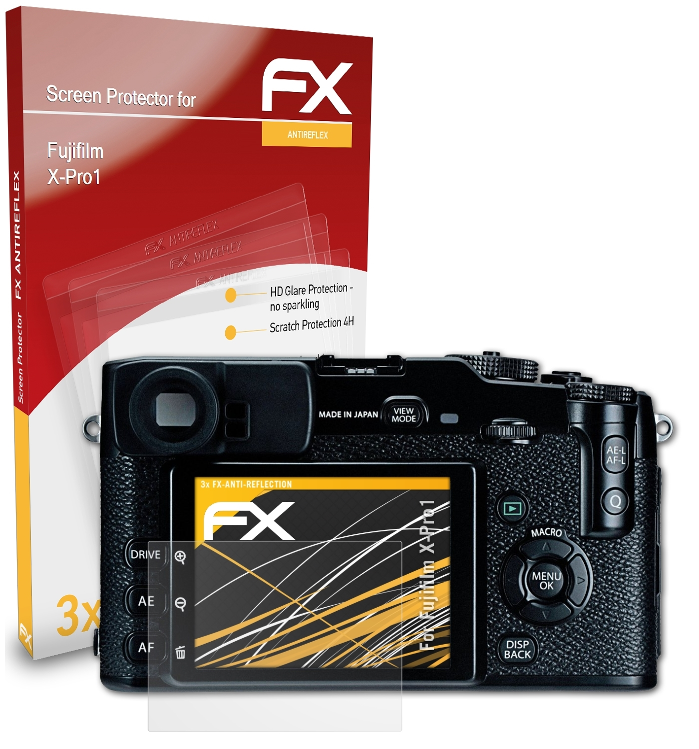 ATFOLIX 3x FX-Antireflex Displayschutz(für Fujifilm X-Pro1)
