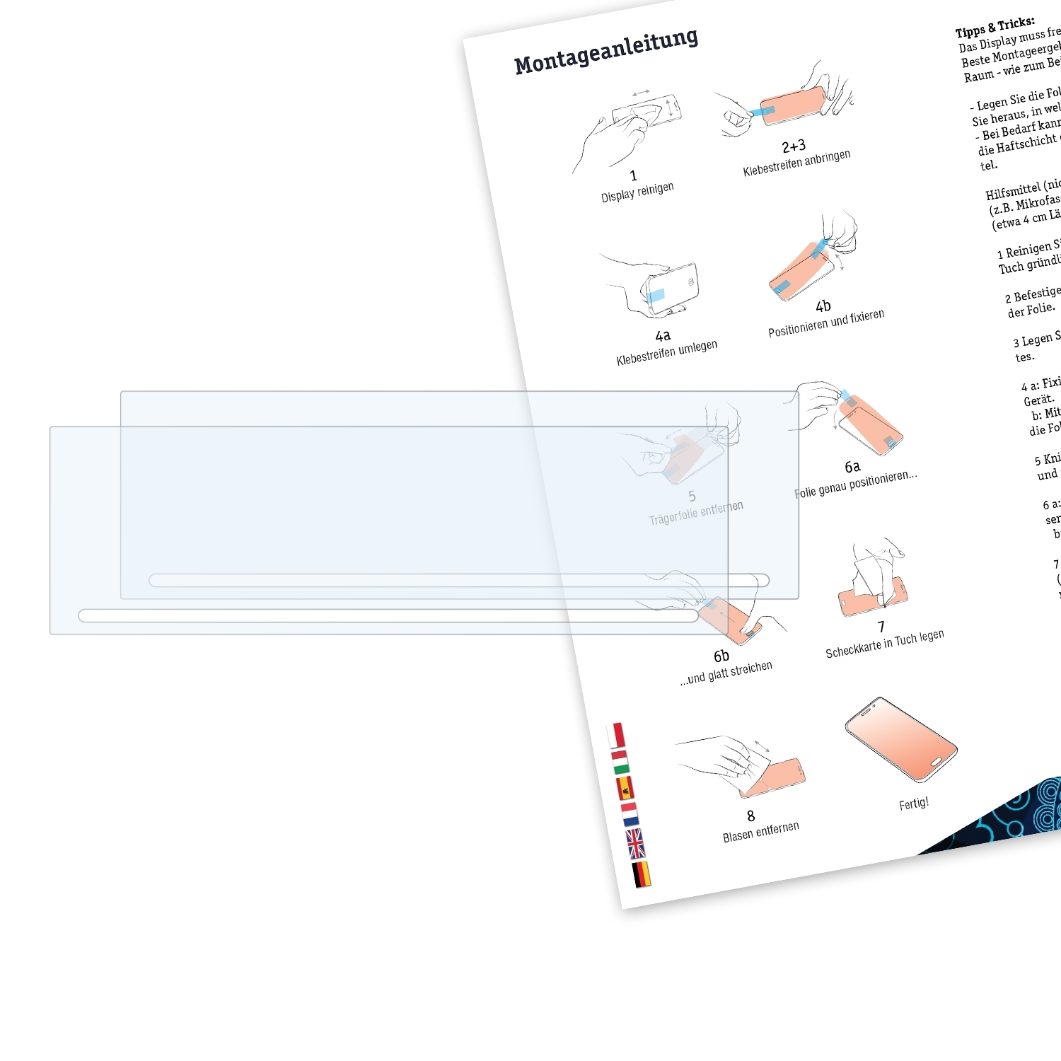 plus EQ.6 2x Basics-Clear Schutzfolie(für Siemens BRUNI extraKlasse)