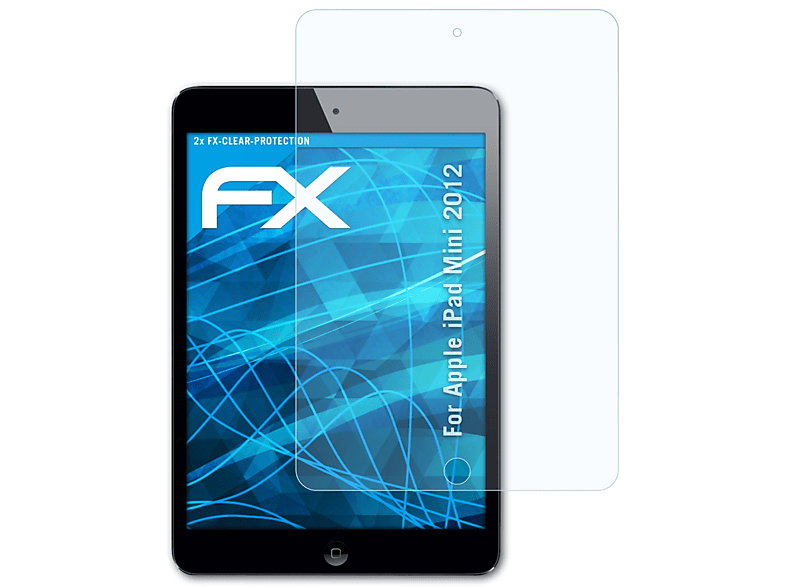 ATFOLIX 2x FX-Clear Displayschutz(für Apple iPad Mini (2012))