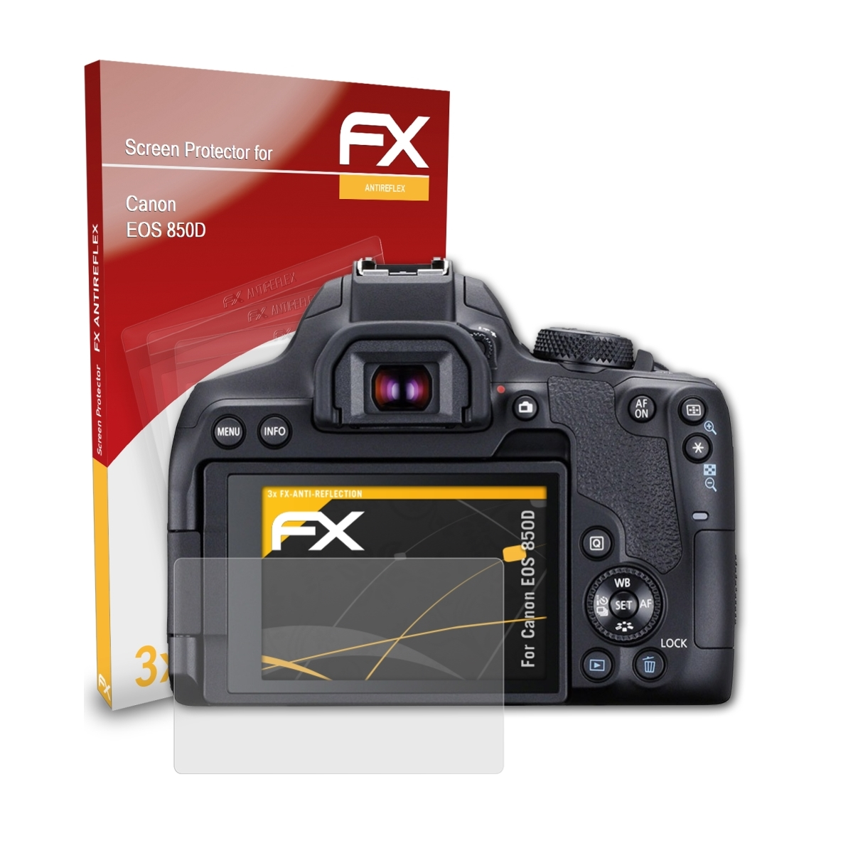 ATFOLIX 3x FX-Antireflex Displayschutz(für Canon EOS 850D)