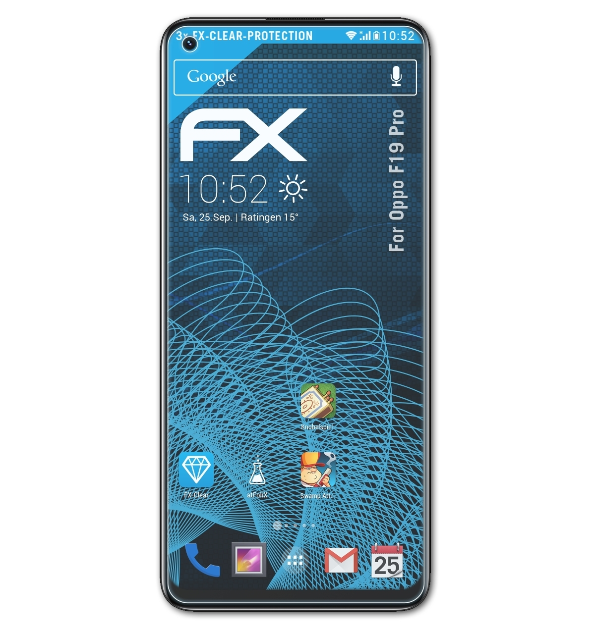 Displayschutz(für FX-Clear Pro) F19 3x Oppo ATFOLIX
