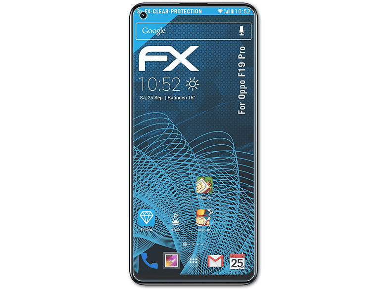 F19 Pro) Oppo ATFOLIX FX-Clear Displayschutz(für 3x