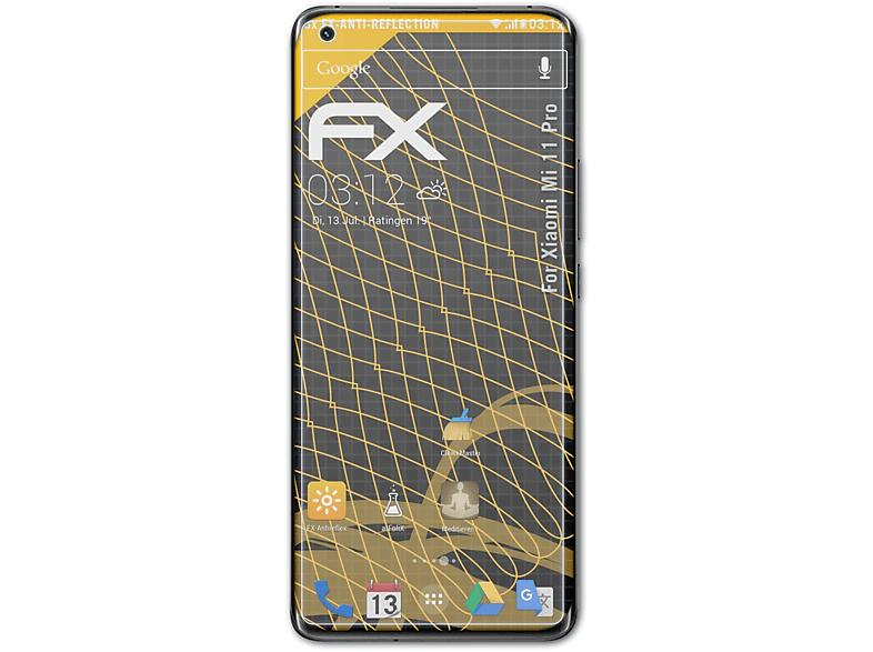 ATFOLIX 3x FX-Antireflex Displayschutz(für Xiaomi Mi 11 Pro) | Displayschutzfolien & Gläser