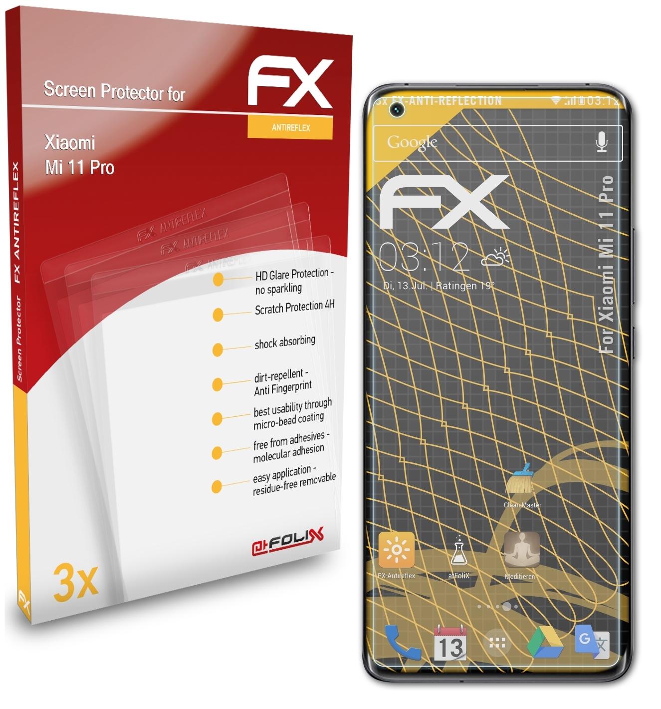 ATFOLIX 3x FX-Antireflex Displayschutz(für Xiaomi 11 Mi Pro)