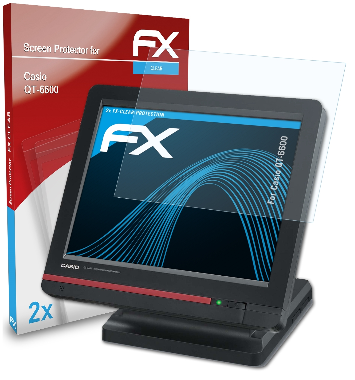 ATFOLIX Casio 2x FX-Clear Displayschutz(für QT-6600)