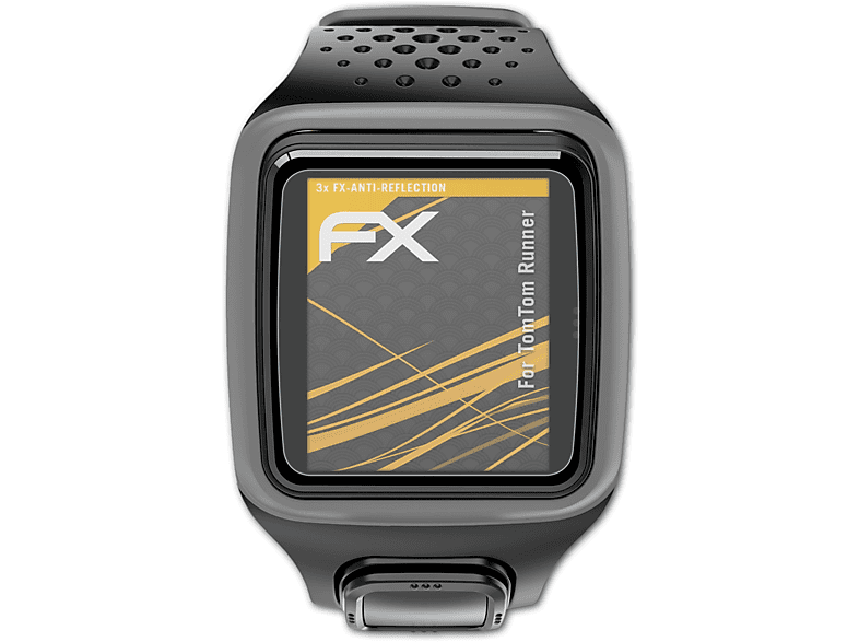 ATFOLIX 3x FX-Antireflex Displayschutz(für TomTom Runner)