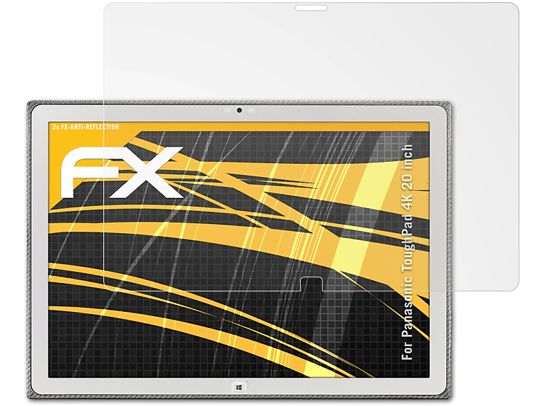 FX-Antireflex ATFOLIX (20 inch)) Panasonic 4K ToughPad Displayschutz(für 2x