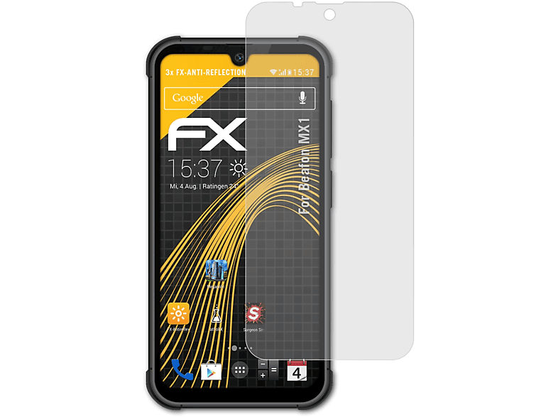 3x FX-Antireflex Displayschutz(für ATFOLIX Beafon MX1)