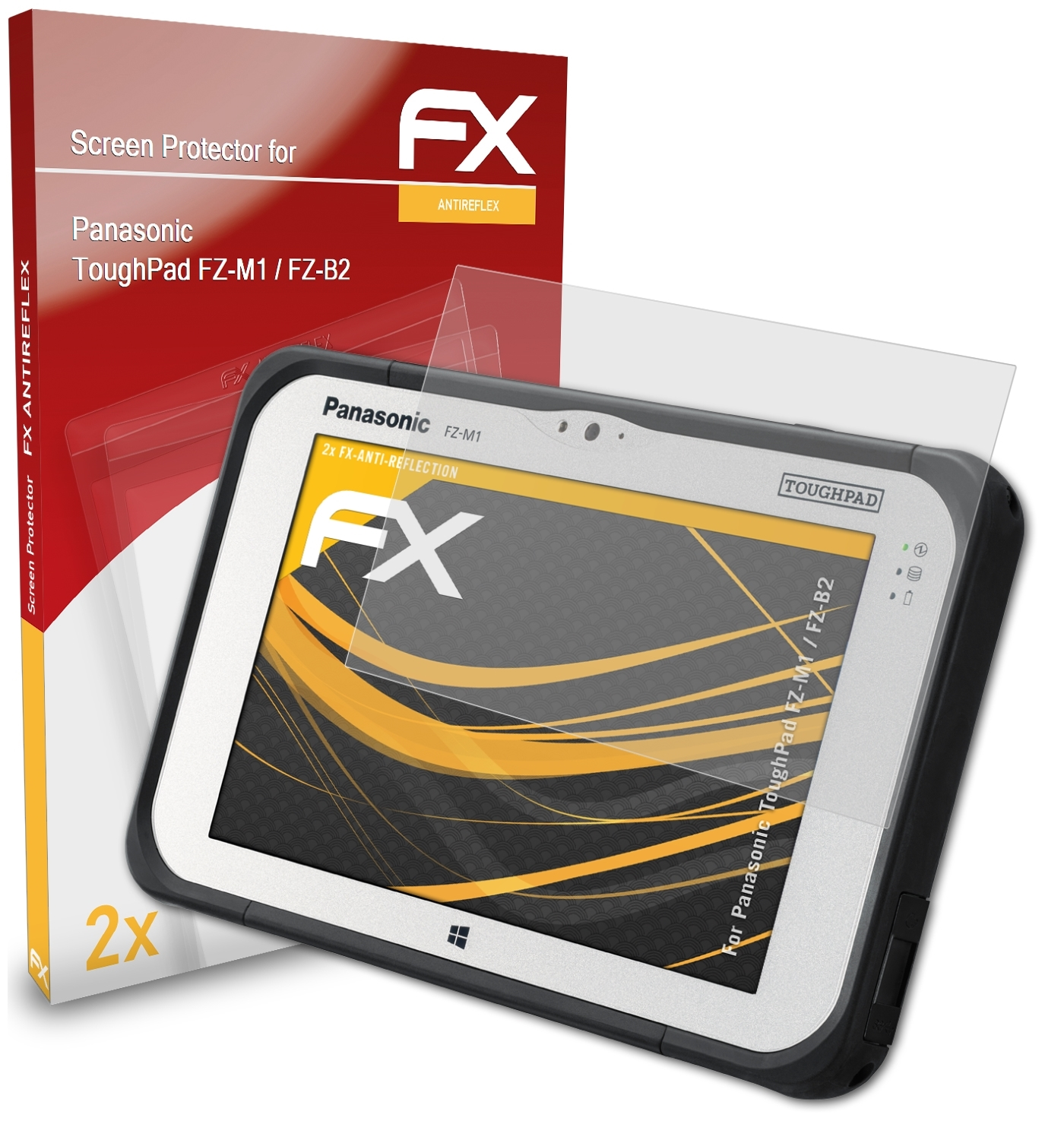 / ToughPad FX-Antireflex FZ-M1 2x ATFOLIX Displayschutz(für FZ-B2) Panasonic