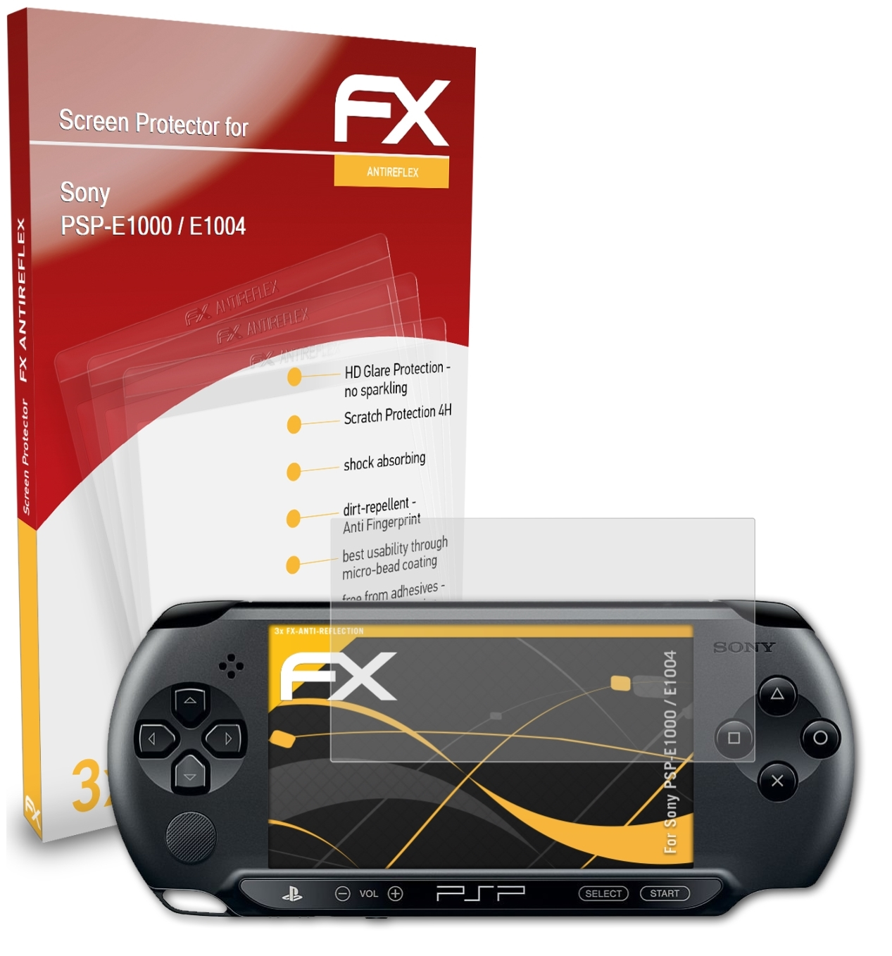 E1004) Displayschutz(für / ATFOLIX FX-Antireflex PSP-E1000 3x Sony