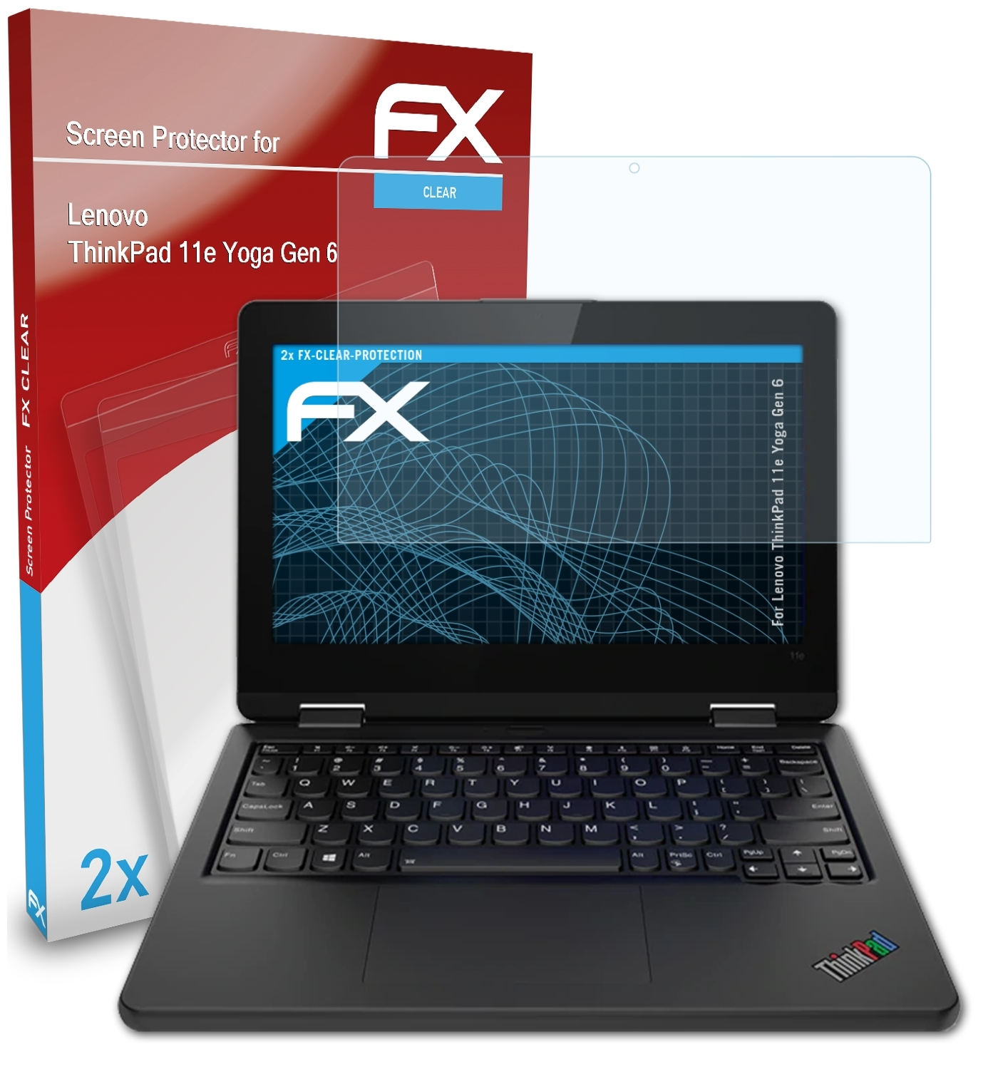 6)) 11e (Gen Displayschutz(für ThinkPad 2x ATFOLIX Lenovo FX-Clear Yoga