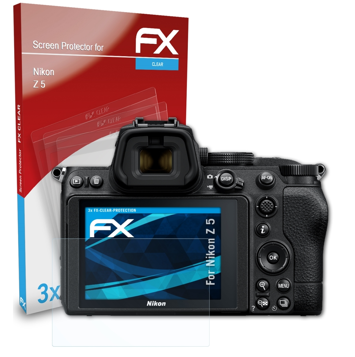 Z Displayschutz(für 3x Nikon FX-Clear 5) ATFOLIX