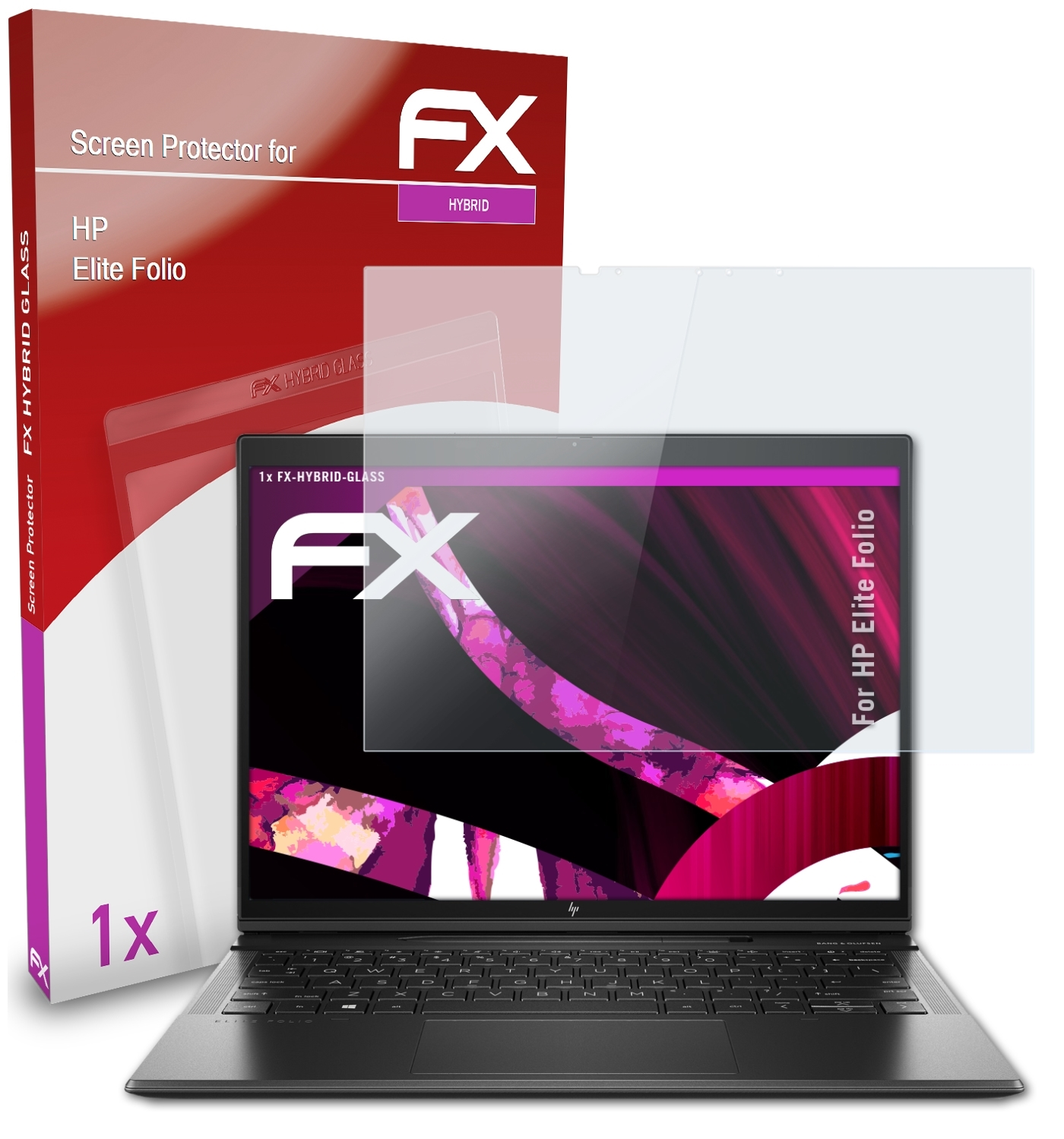 ATFOLIX FX-Hybrid-Glass Elite Schutzglas(für HP Folio)