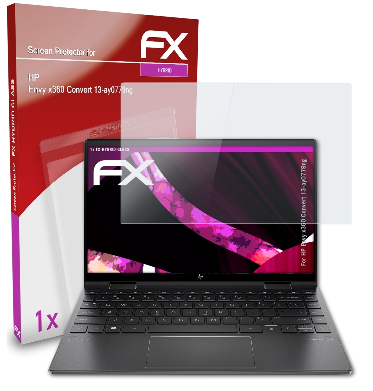 ATFOLIX FX-Hybrid-Glass Schutzglas(für Convert (13-ay0779ng)) Envy x360 HP