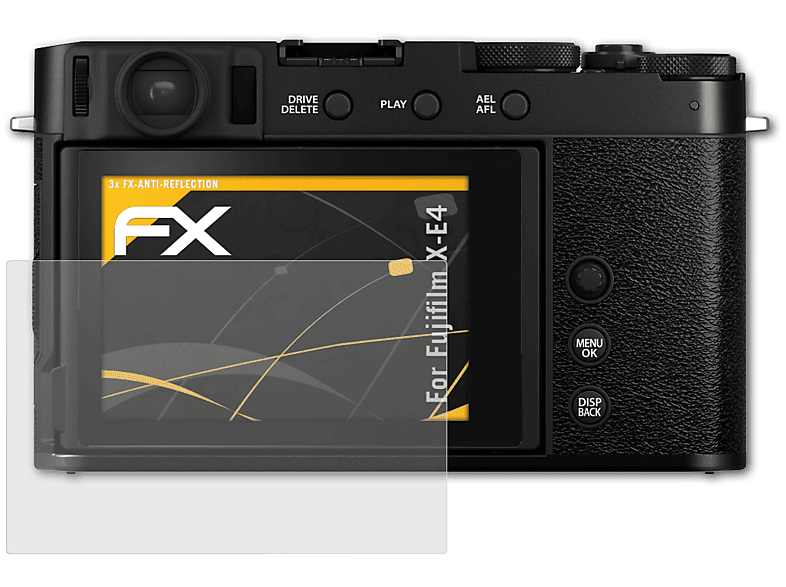 ATFOLIX 3x FX-Antireflex Displayschutz(für Fujifilm X-E4)