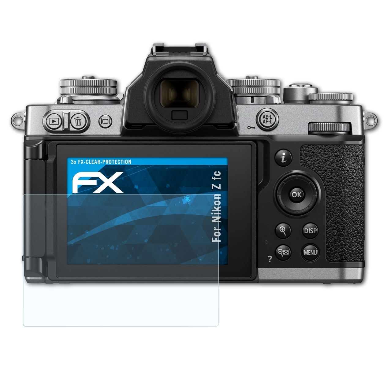 ATFOLIX 3x Z fc) FX-Clear Nikon Displayschutz(für