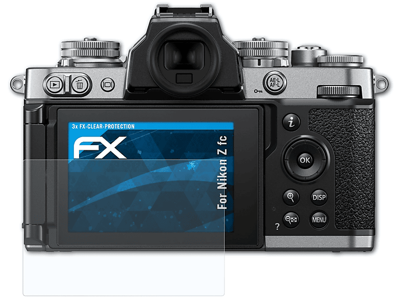 Displayschutz(für FX-Clear 3x ATFOLIX Nikon Z fc)