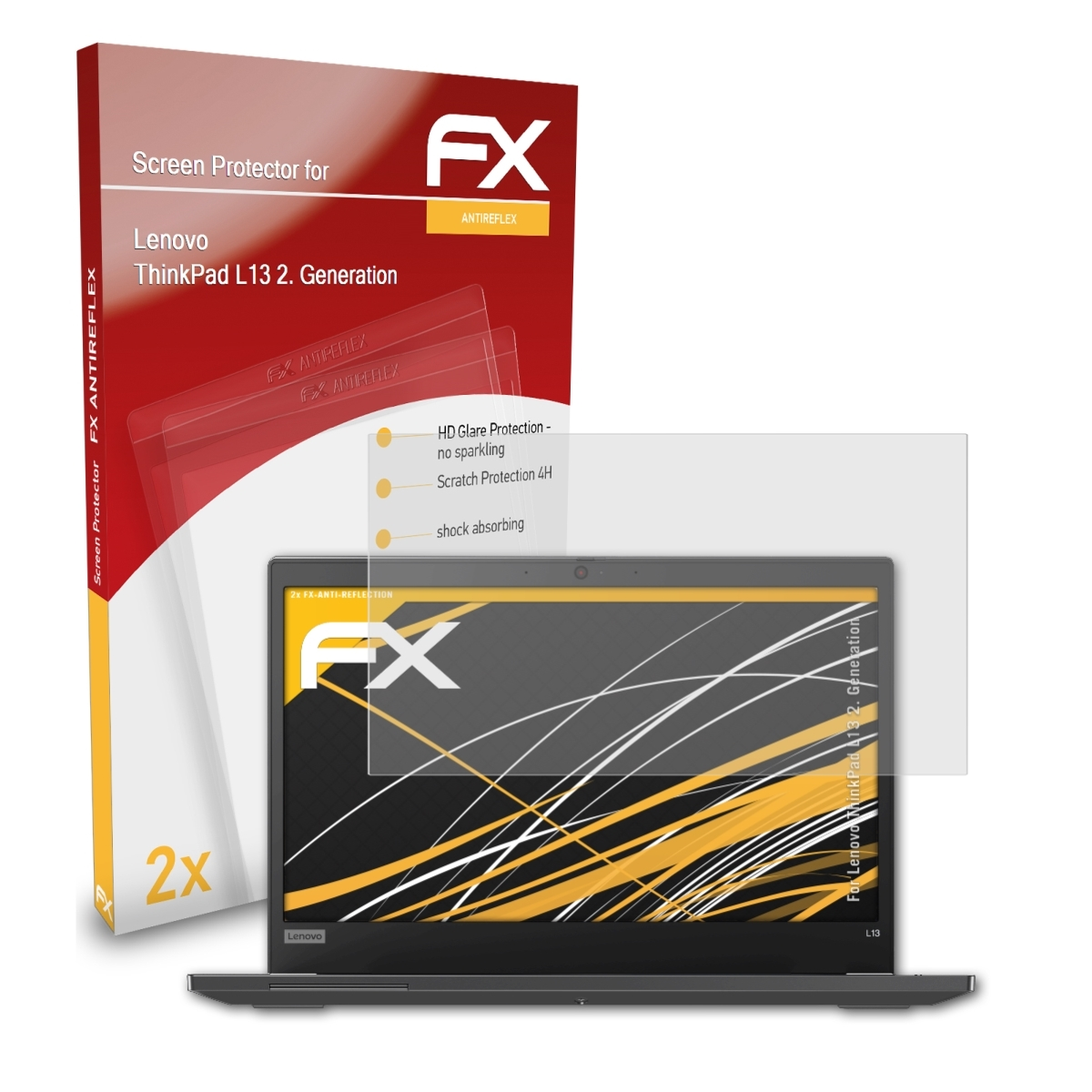 L13 Displayschutz(für FX-Antireflex Lenovo (2. 2x Generation)) ATFOLIX ThinkPad
