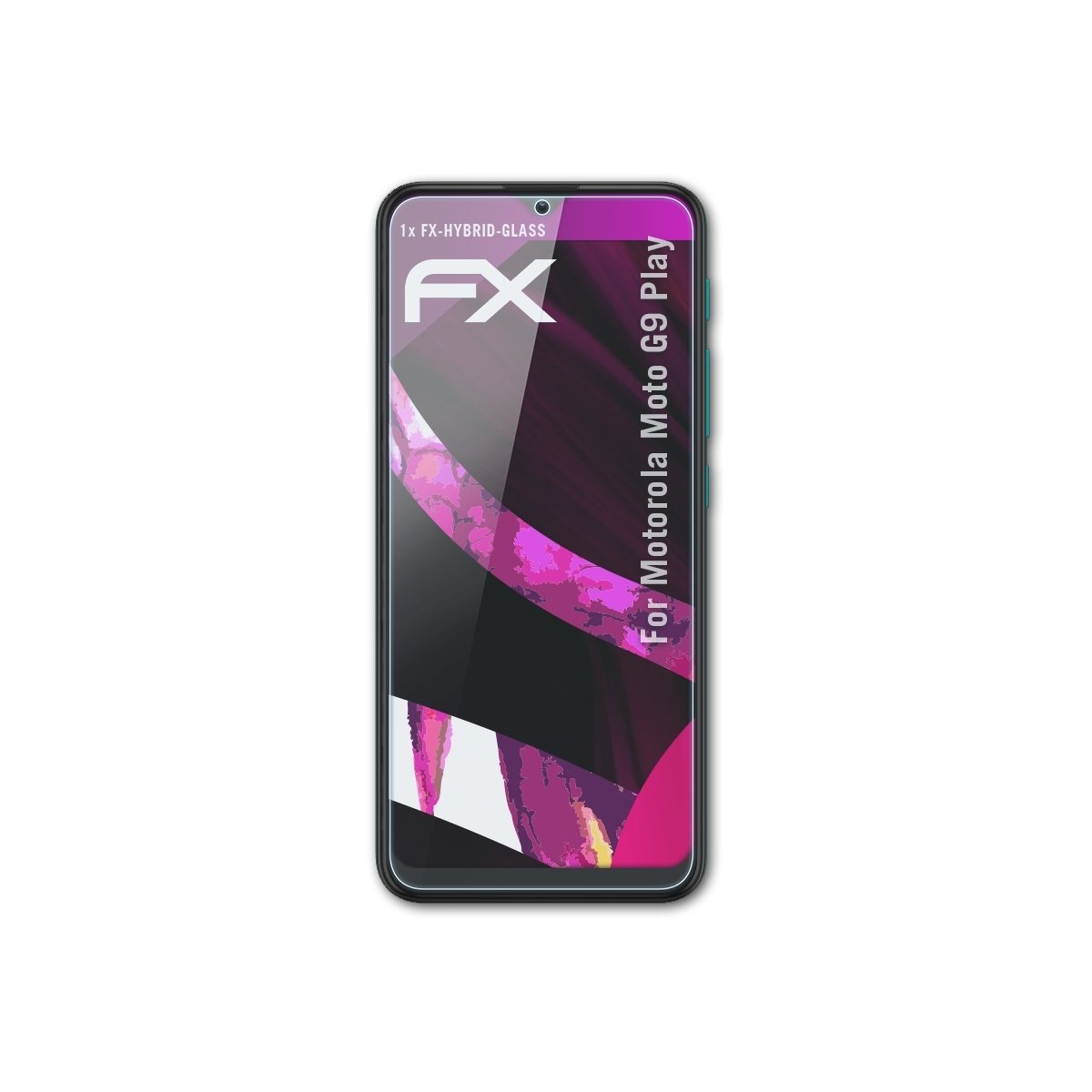 ATFOLIX FX-Hybrid-Glass Motorola Play) Schutzglas(für G9 Moto
