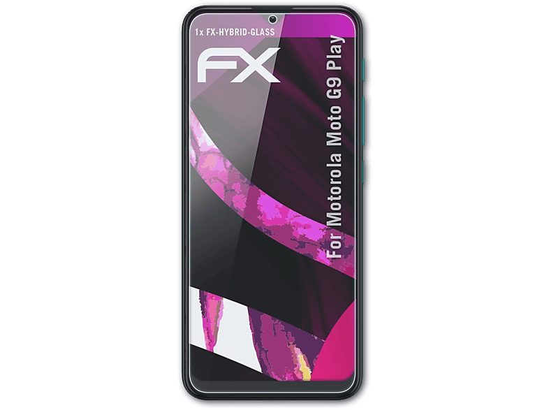 ATFOLIX FX-Hybrid-Glass Motorola Play) Schutzglas(für G9 Moto