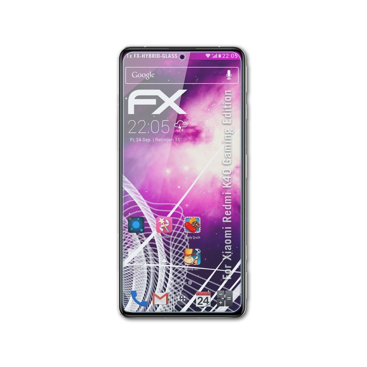 Gaming Redmi ATFOLIX FX-Hybrid-Glass K40 Edition) Schutzglas(für Xiaomi