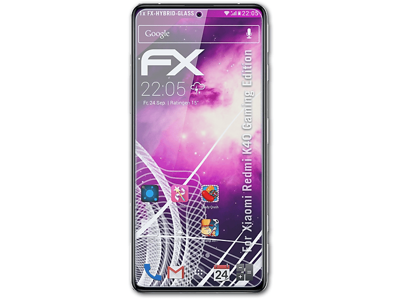 Gaming Redmi ATFOLIX FX-Hybrid-Glass K40 Edition) Schutzglas(für Xiaomi