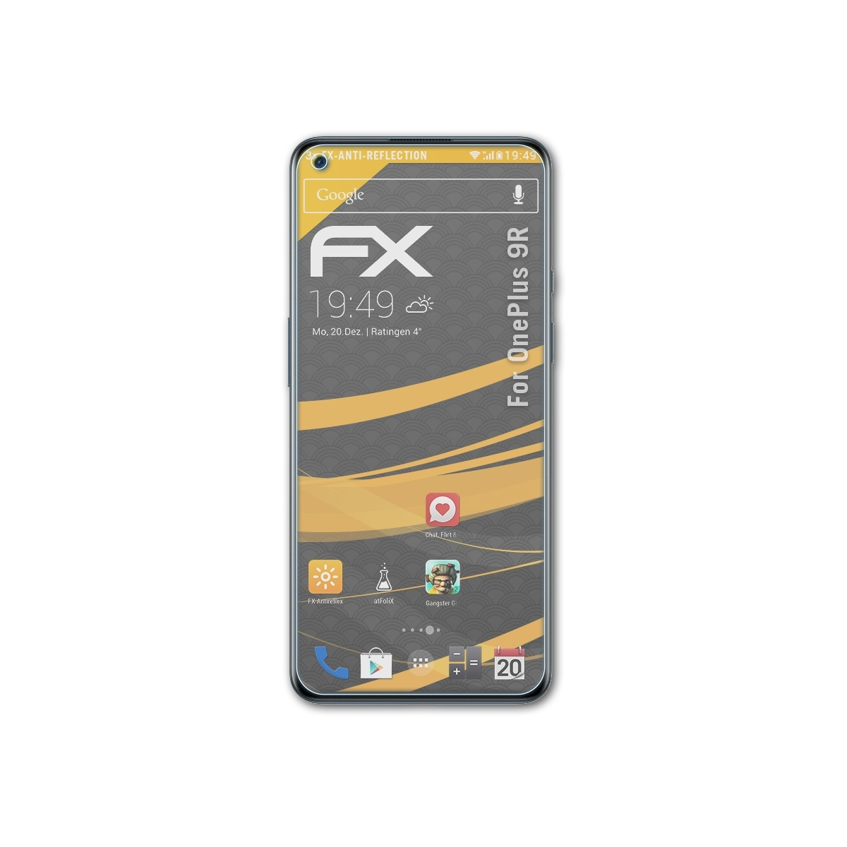 ATFOLIX 3x FX-Antireflex OnePlus 9R) Displayschutz(für
