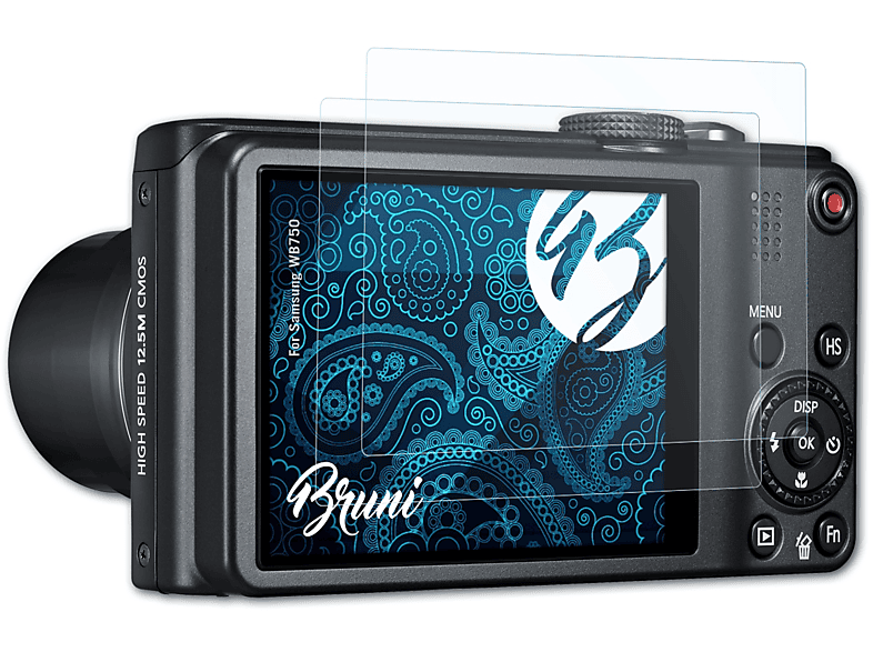 BRUNI 2x Basics-Clear Schutzfolie(für Samsung WB750)