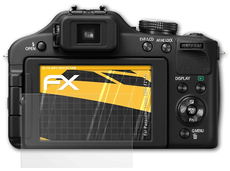 Lumix Displayschutz(für FX-Antireflex DMC-FZ150) Panasonic 3x ATFOLIX