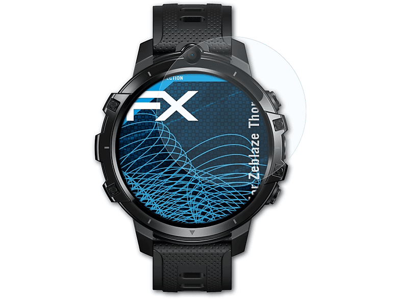 ATFOLIX 3x FX-Clear Displayschutz(für Zeblaze Thor 6) | Smartwatch Schutzfolien & Gläser