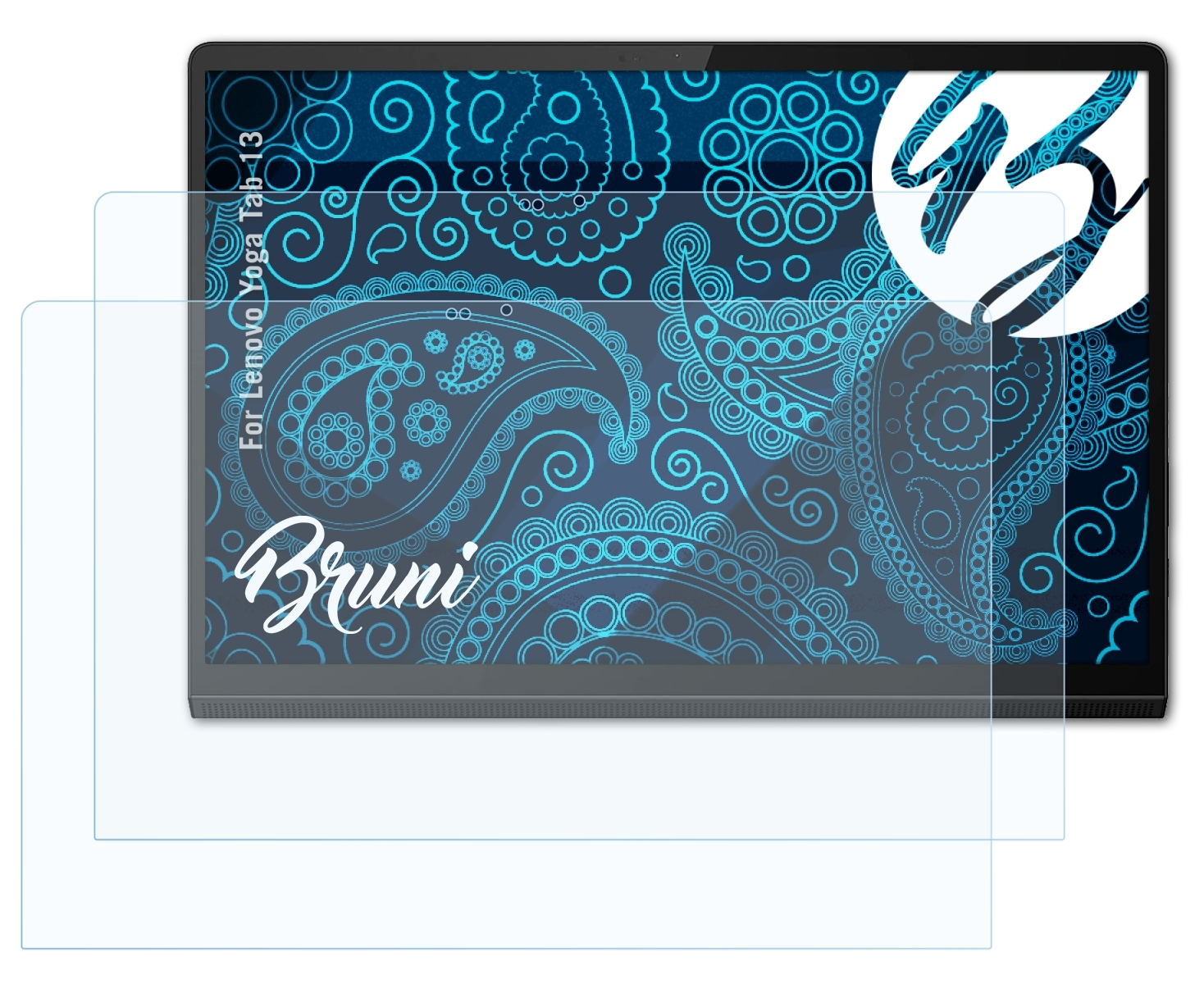 BRUNI 2x Basics-Clear Yoga Lenovo Tab Schutzfolie(für 13)