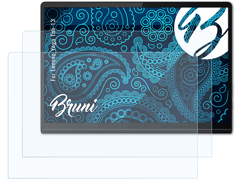 BRUNI 2x Basics-Clear Schutzfolie(für Tab Lenovo Yoga 13)