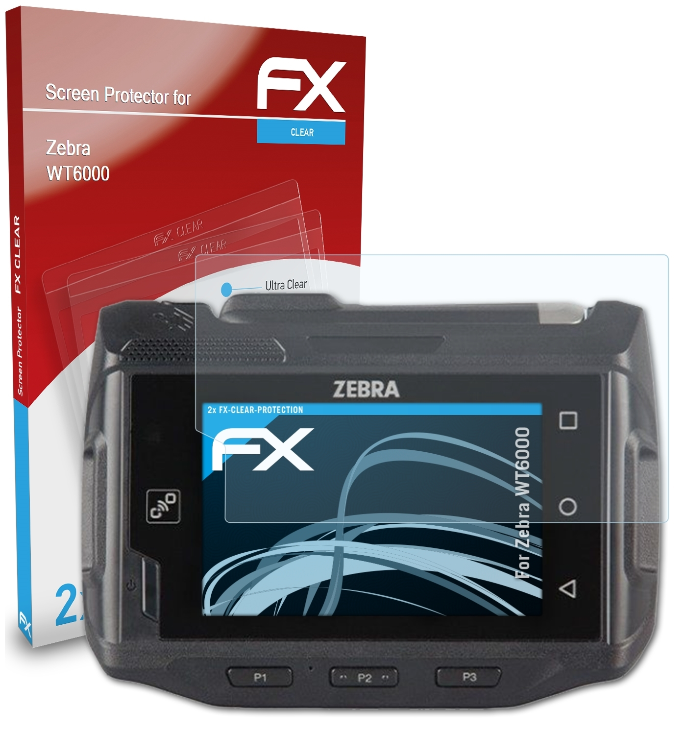 WT6000) FX-Clear 2x Displayschutz(für ATFOLIX Zebra