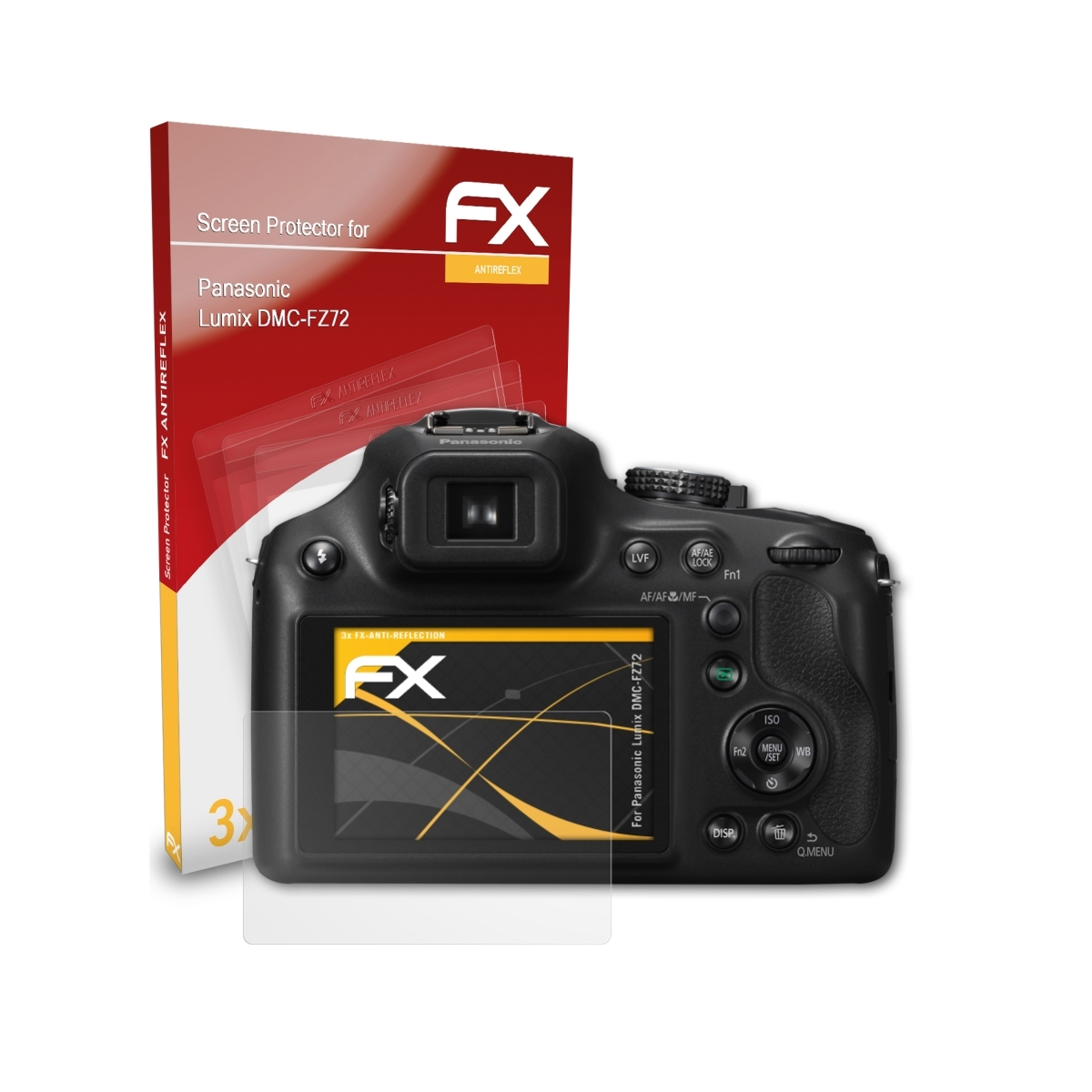 Displayschutz(für Lumix Panasonic ATFOLIX FX-Antireflex 3x DMC-FZ72)