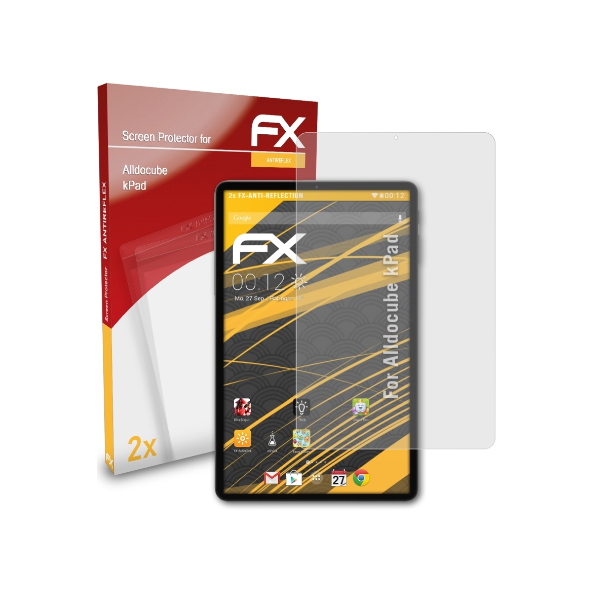 ATFOLIX 2x FX-Antireflex Displayschutz(für Alldocube kPad)