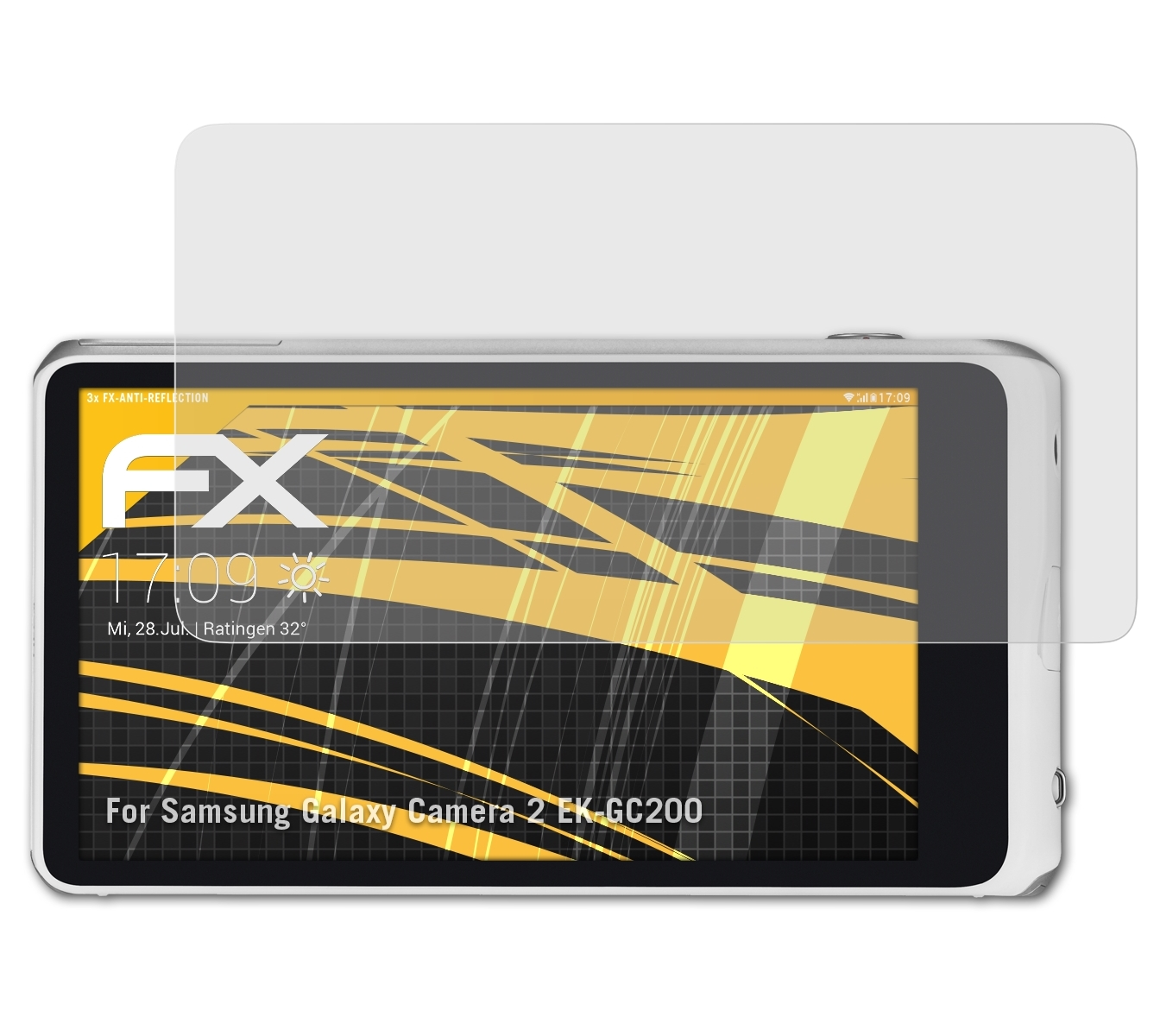 ATFOLIX 3x FX-Antireflex Displayschutz(für Samsung Camera Galaxy (EK-GC200)) 2