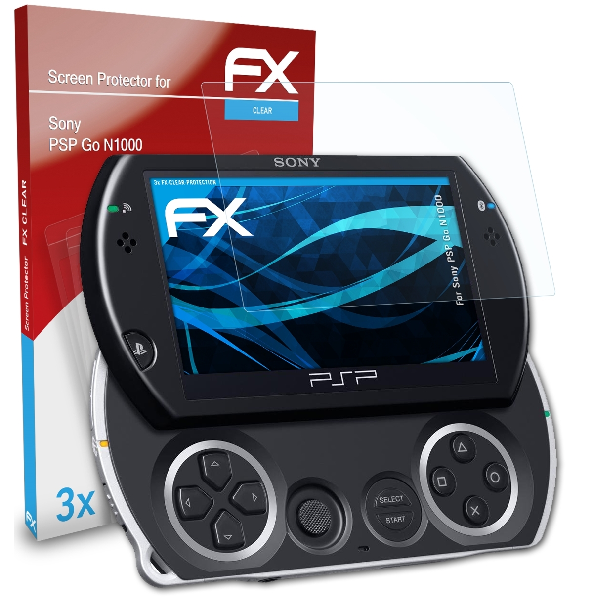 ATFOLIX 3x FX-Clear Sony (N1000)) Go Displayschutz(für PSP